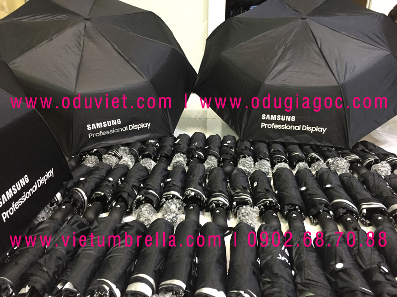 xưởng sản xuất ô dù cầm tay in logo quảng cáo